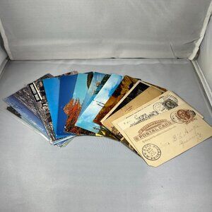 Vintage Postcard Collection Lot Scenic Views & United States Postal Cards